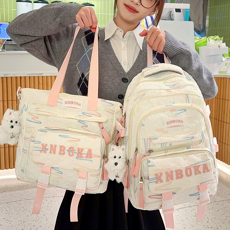 ランドセル子供小学生女子高見えインツインセット大容量バックパック卸売バックパックバッグ|undefined