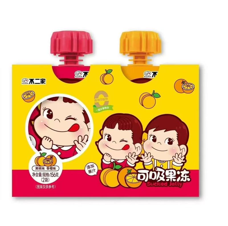 【包邮】不二家吸吸果冻2枚装包装升级喜糖伴手礼生日礼物零食|undefined