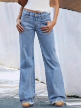 J 12783 Retro Frayed Hem Jeans ����ë��ţ�п� �羳����