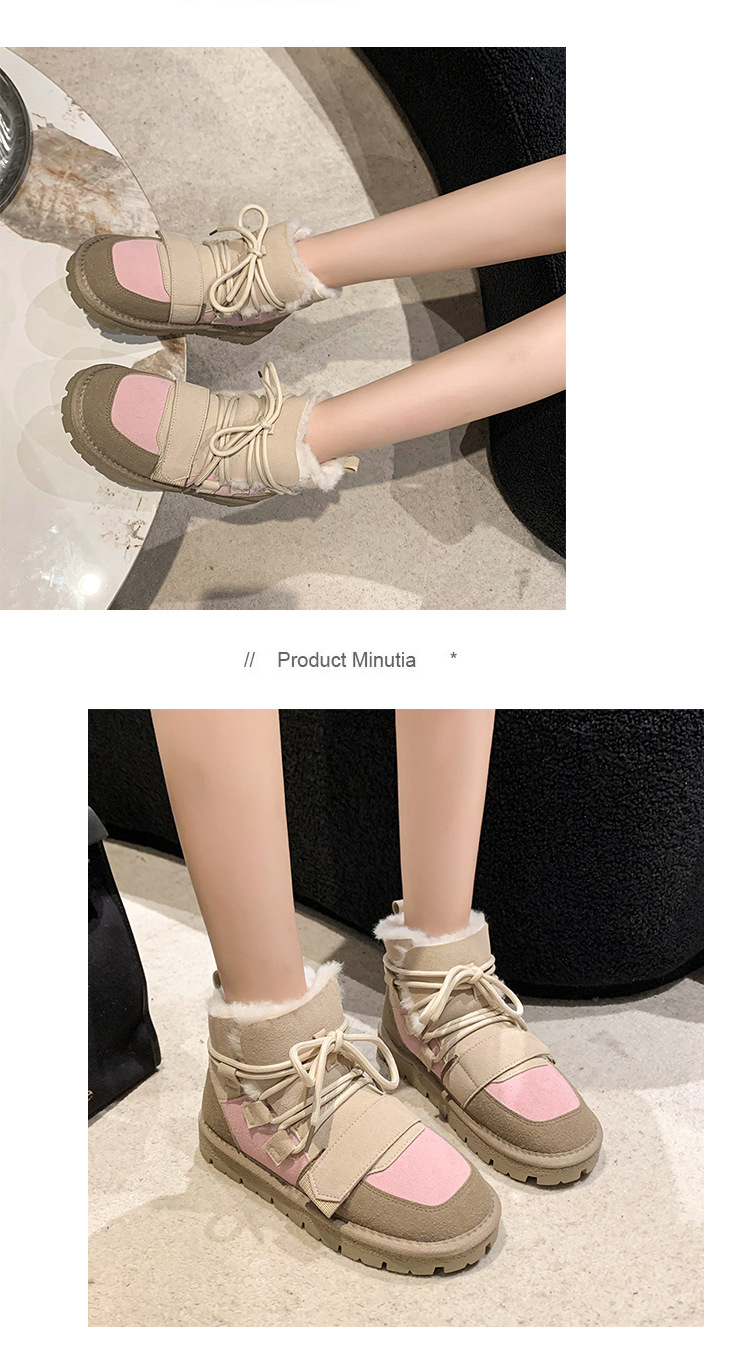 Warm Women's Winter Snow Boots Plush Lined Ankle Boots Versatile_voghion.com