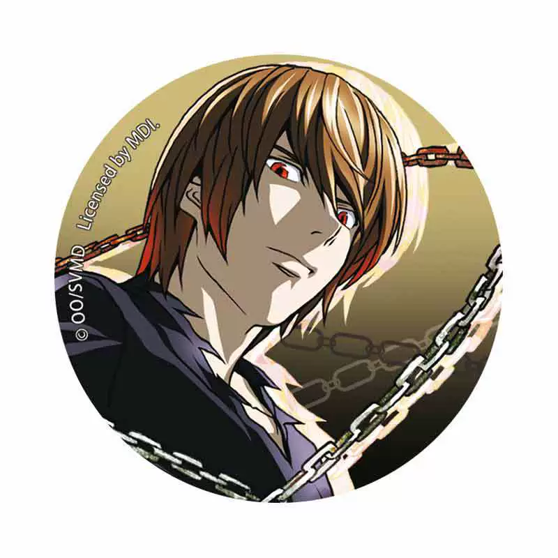 Значок Xinghe Death Note, серия с цепочкой, 58 мм, мотивы L и «Ночной бог»