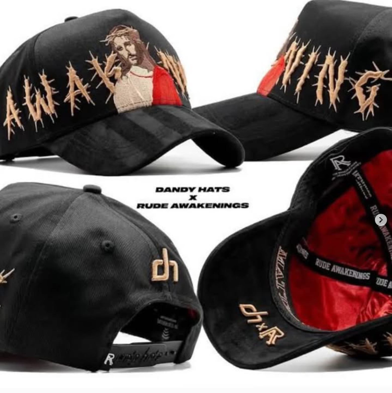 Aliexpress spot Dandy letras bordadas ajustables gorra de boca de pato borde curvo con taladro gorra de béisbol