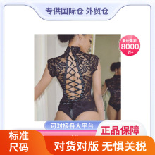 一件代发跨境外贸女现货批发连体衣午夜纯欲性感蕾丝魅力情趣内衣