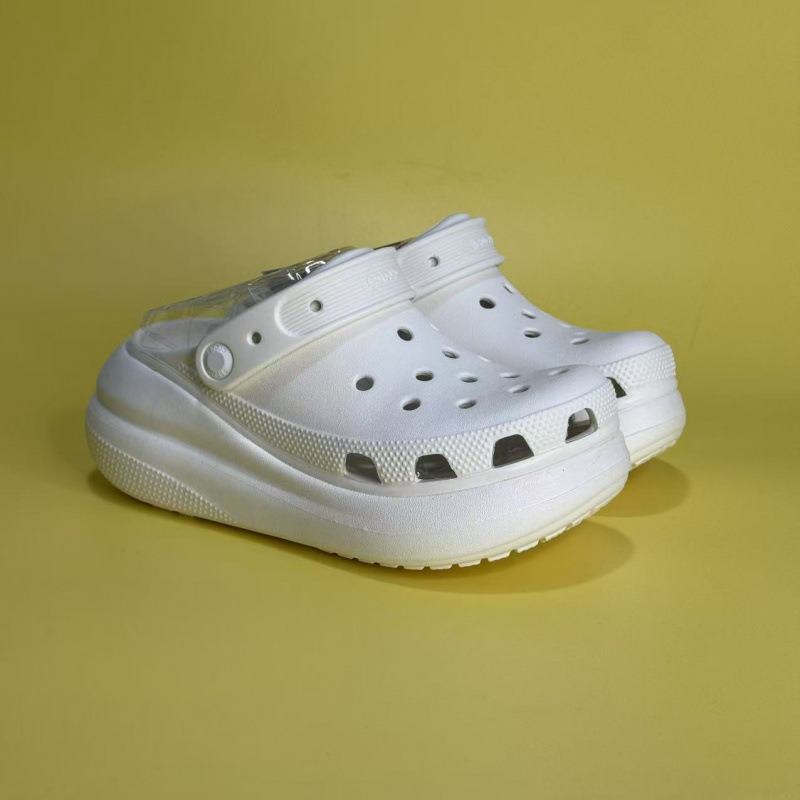 Cross Clogs Women's New Dopamine Women's Summer Heightening Non-Slip Soft Bottom Toe Casual Puff Beach