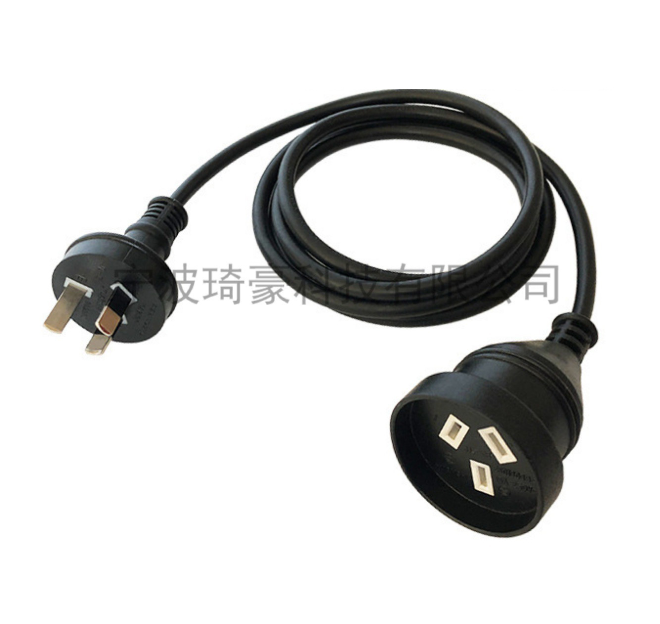 澳规电源线 3*0.75 电脑连接线SAA插头延长线 澳洲认证澳标插头线