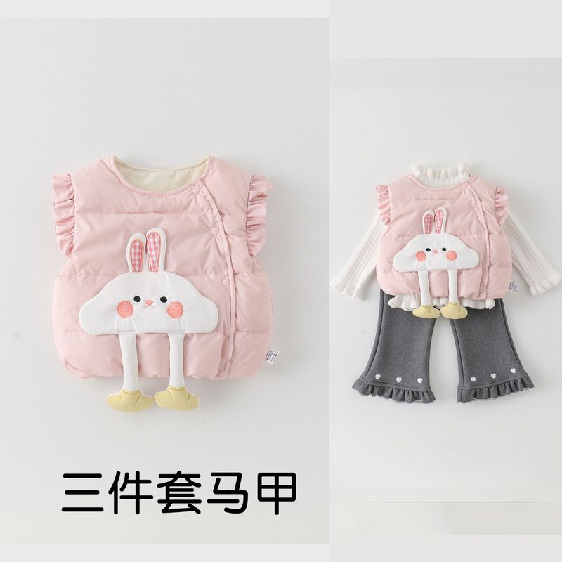 婴幼儿秋冬新款宝宝新国标羽绒马甲轻薄羽绒衣服90白鸭绒马甲外套|undefined