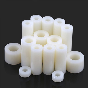 Insulated nylon plastic isolation column ABS support column round hollow straight through plastic casing white isolation column