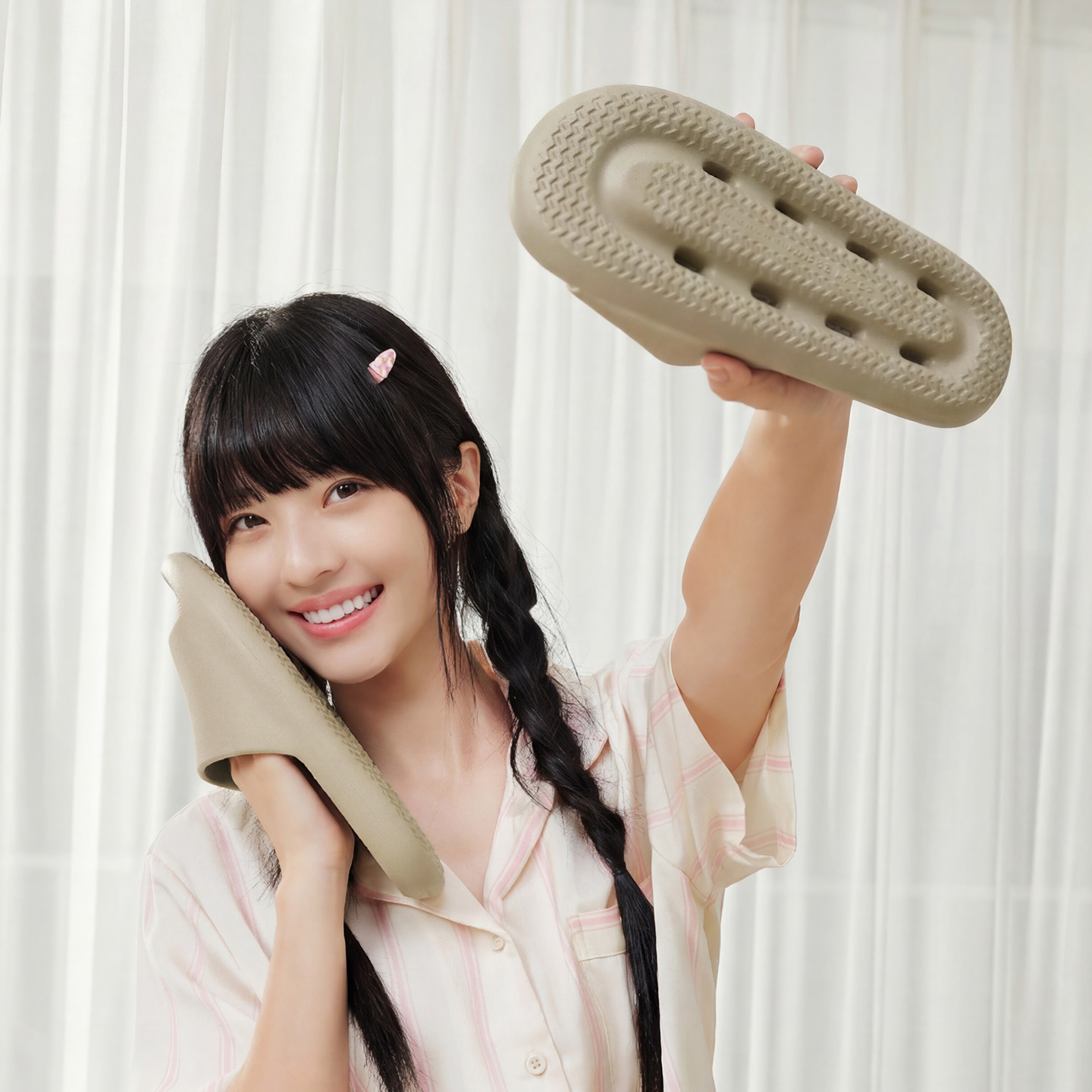 Antibacteriële badslippers voor dames, nieuw model zomer 2026, antislip, waterafvoerend, geschikt om mee te baden, topkwaliteit voor thuisgebruik_voghion.com