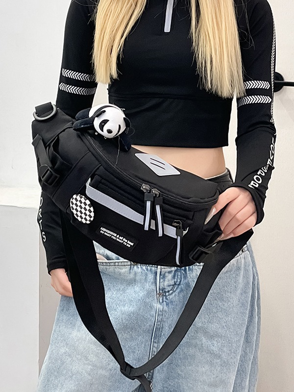 Bolso bandolera para hombre, estilo japonés de ropa de trabajo, riñonera deportiva, nuevo bolso de hombro y pecho versátil, informal y moderno para estudiantes y ciclistas, para mujer.