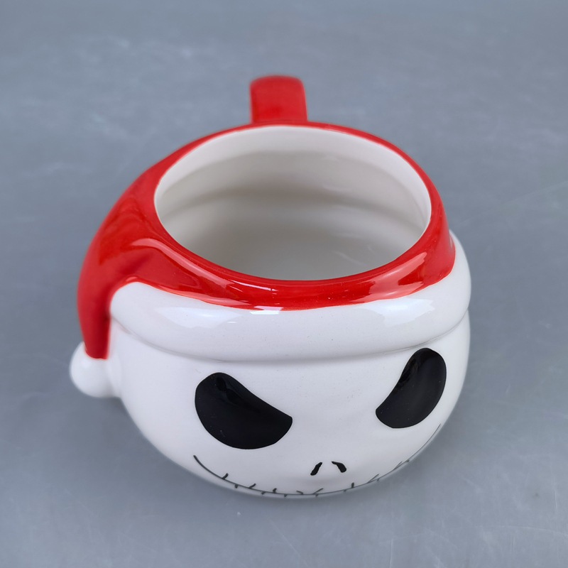 Halloween dibujos animados tazas de cerámica Jack parodia taza de Navidad Sally thriller anime calavera taza de regalo