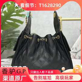 【混背王】柜级小香风迷你25 bag慵懒鱼子酱嬉皮抽绳水桶hobo包包