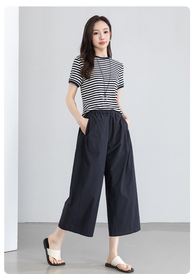 Quần jogger nam ống bong bóng dáng 7/8, chất liệu cotton thoáng khí, phong cách công sở dạo phố — màu xanh navy chi tiết 22
