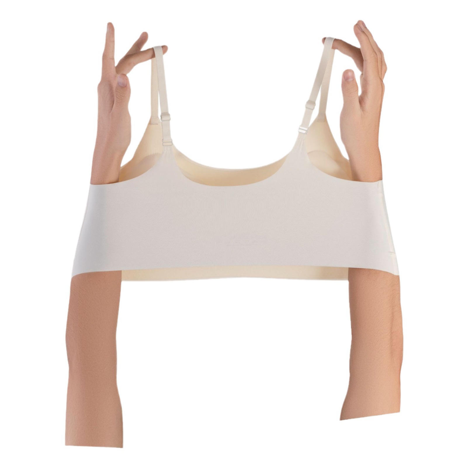 High quality supporting underwear, straps, wireless bra, beautiful back
