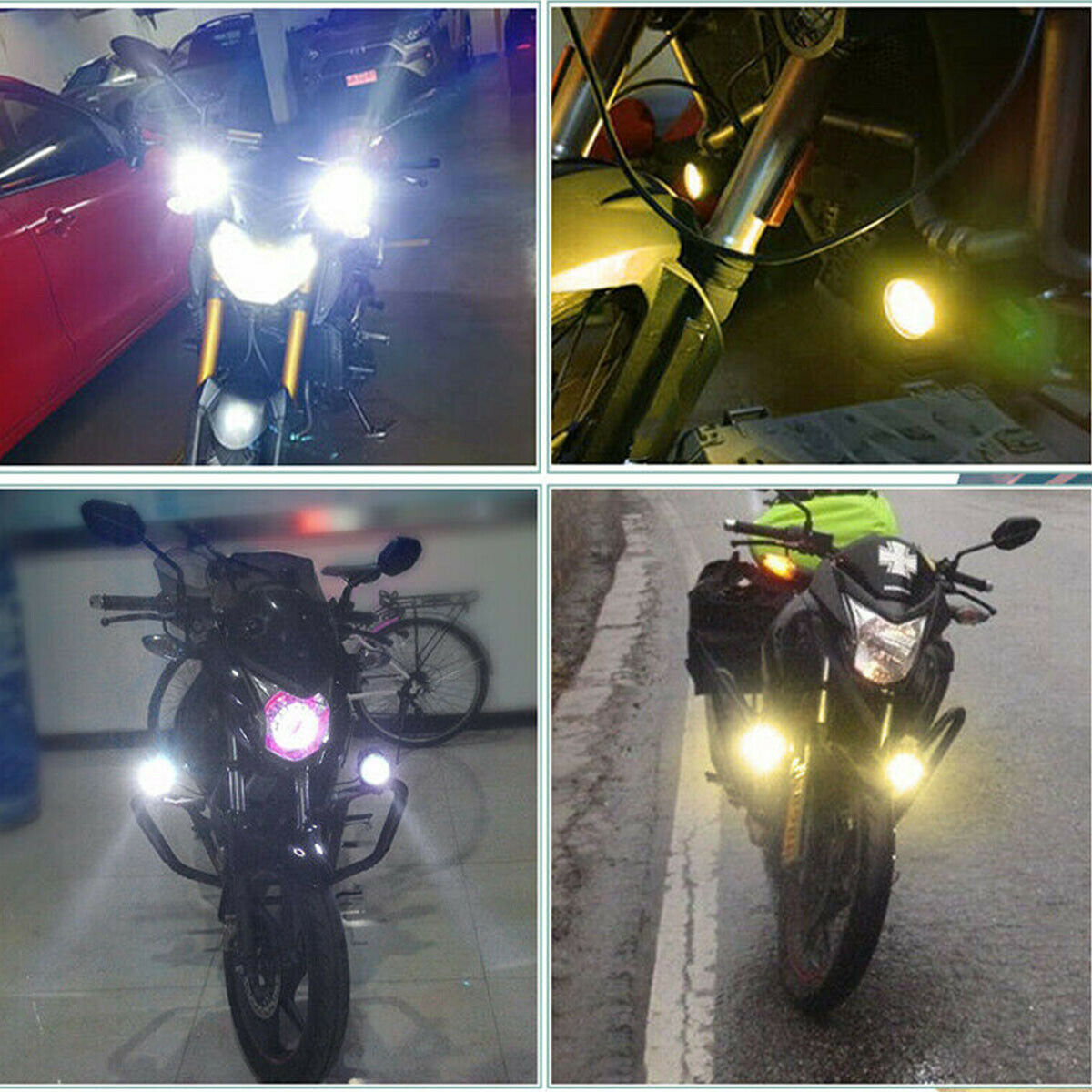 Spotlight de motocicleta Spotlight de trabajo externo bicolor Spotlight de motocicleta de automóvil eléctrico Spotlight de mejora Spotlight de motor bicolor Spotlight