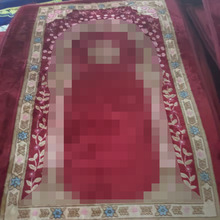 加厚压花朝拜垫跨境亚马逊加厚地毯流苏耐脏客厅卧室地毯跪拜垫