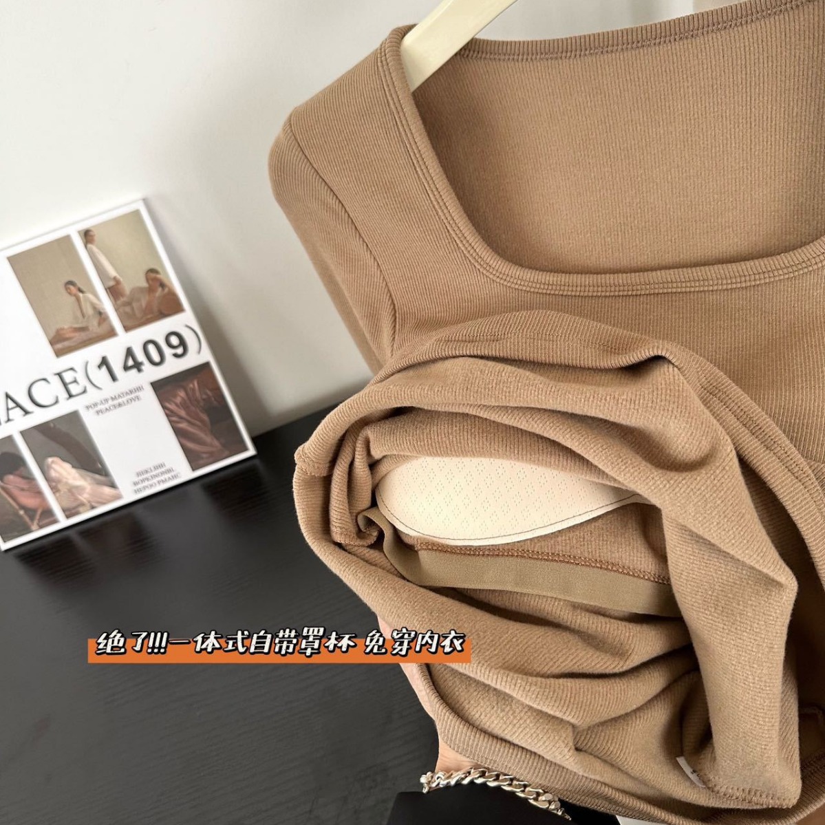 Fenafu nueva Cachemira Proteína de seda caliente calefacción bottoming desgaste exterior otoño ropa las mujeres propio pecho pad perezoso superior