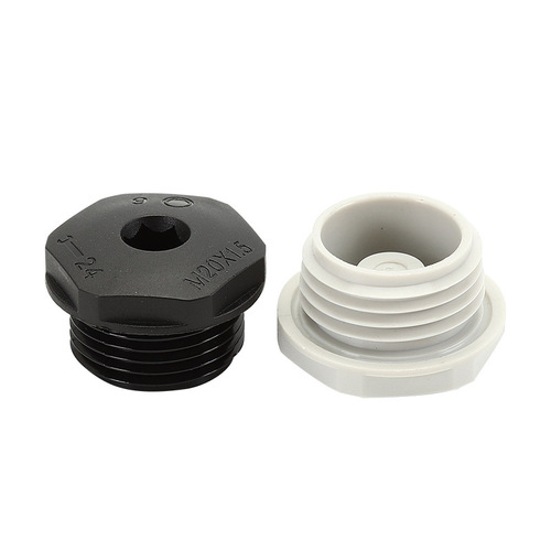 Hexagonal socket head cap screw M metric external thread connection anti-static nylon plug for cabinet panel hole plug