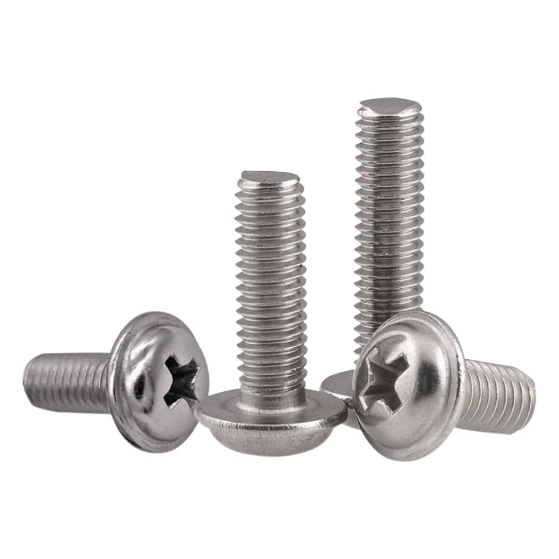 Круглая крестообразная головка из нержавеющей стали 304 с промежуточной проволокой ШИМ-крестообразная головка с промежуточным винтом M2M2.5M3M5M6