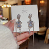 Metal small design universal retro earrings, European style, simple and elegant design, wholesale