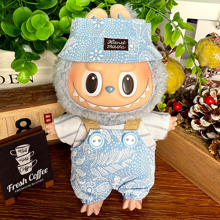 适用于拉布布衣服labubu娃衣17cm毛绒搪胶可穿一代二代着替套装|undefined