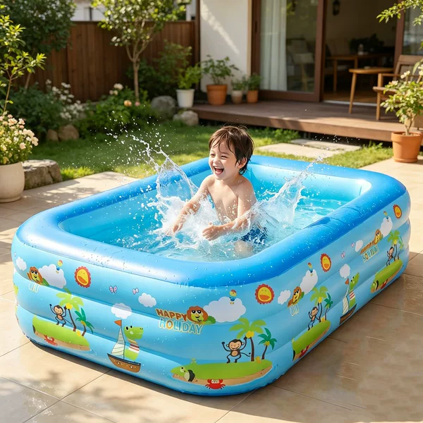 Inflatable swimming pool for babies and children, indoor swimming pool for home use, large foldable pool, outdoor play pool