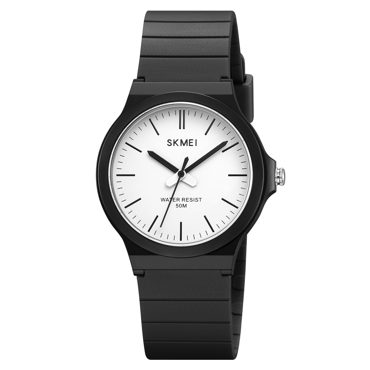 Momento Meins viento reloj de estudiantes color gelatina 50 metros reloj impermeable silencioso reloj de examen para hombres y mujeres reloj