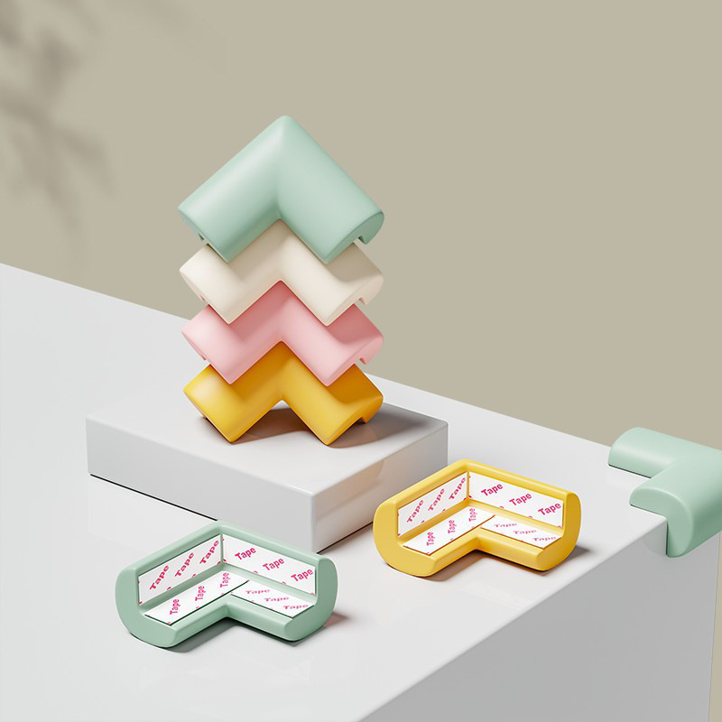 Table Corner Anti-Collision Protector, Edge Protection Against Bumps, Right-Angle Window and Bed Corner Protector, Children's Thickened Silicone