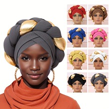 R 54385 Twisted braid headscarf hat �黨��ͷ��ñ�羳�¿�ŷ��