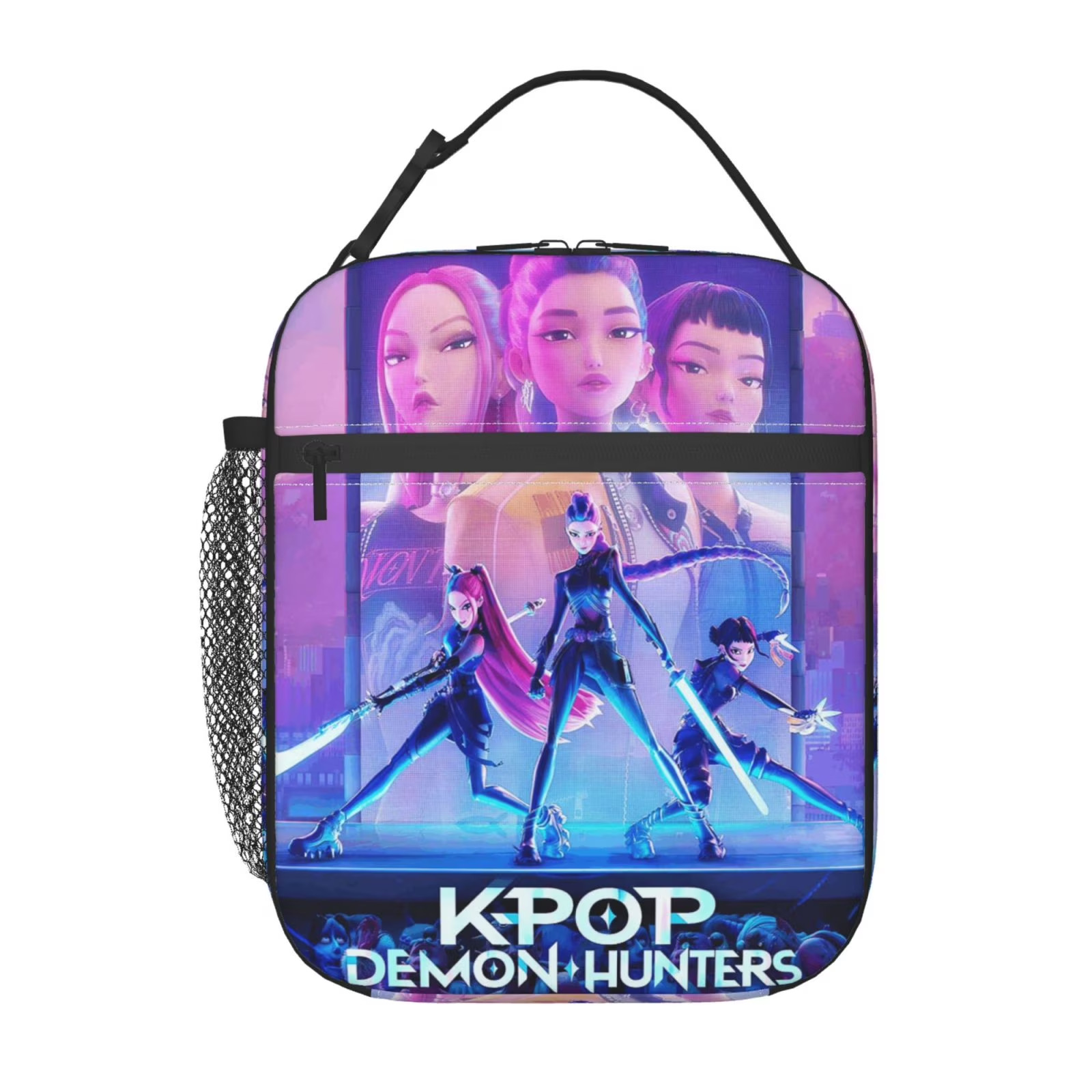 Kpop Demon Hunter Insulated Bag Portable Outdoor Picnic Bag Children's Lunch Box Bag Portable Lunch Bag
