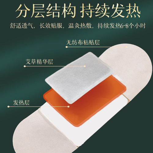 Wholesale mugwort hot compress moxibustion patch self-heating moxibustion cervical spine knee heating patch warm body patch warm baby hot patch