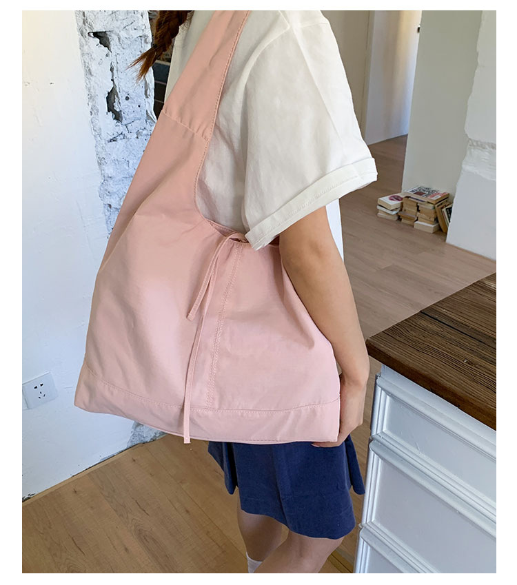 Commuting large-capacity nylon fabric bag for women, 2025 new style casual and versatile single-shoulder bag, fashionable tote bucket bag undefined