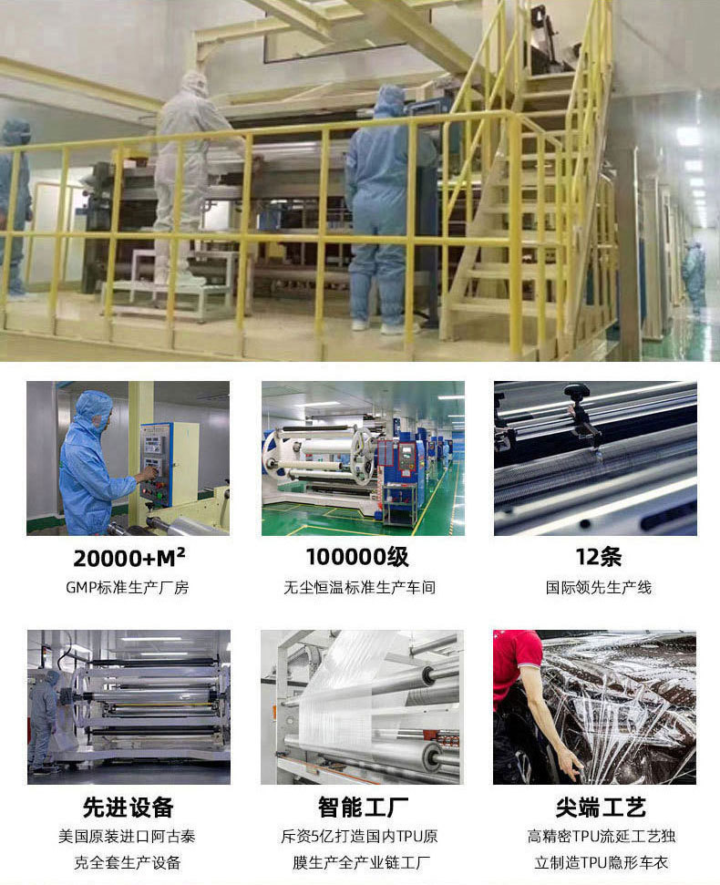 Factory wholesale car tpu paint transparent protective film automatic repair anti-scratch non-baking full body invisible car jacket