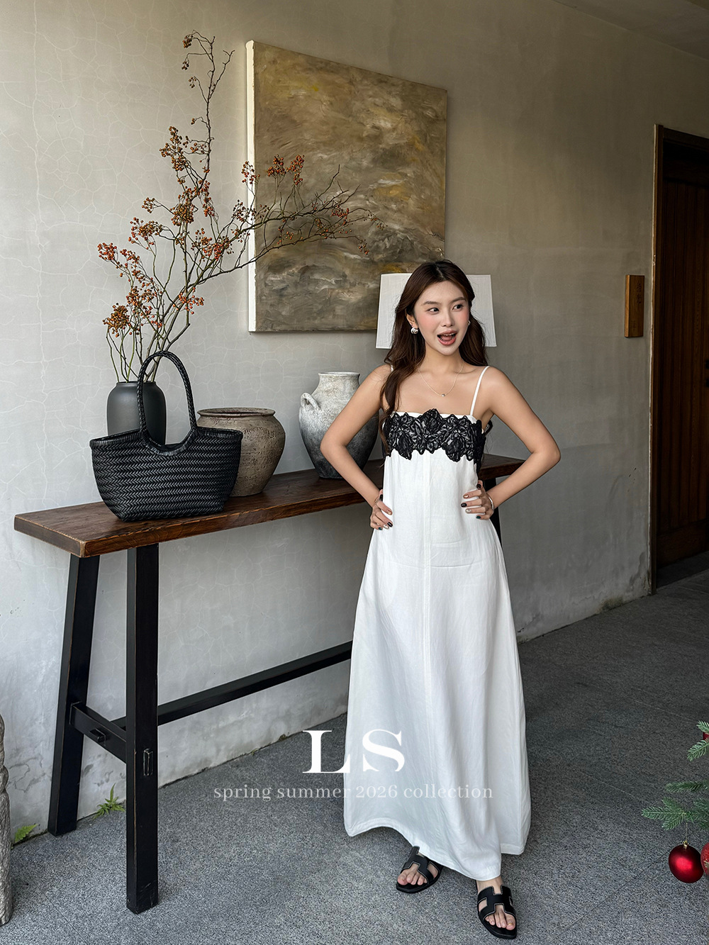 [LS New Brand] Black label minimalist big brand new fashionable lace…