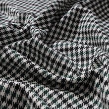 汽车座椅内饰羊毛千鸟格子布 座垫脚垫沙发布料通风透气经典复古