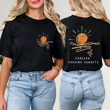 FOREVER CHASING SUNSETS ����ǰ��ӡ�� T �� Ī��������60328-14