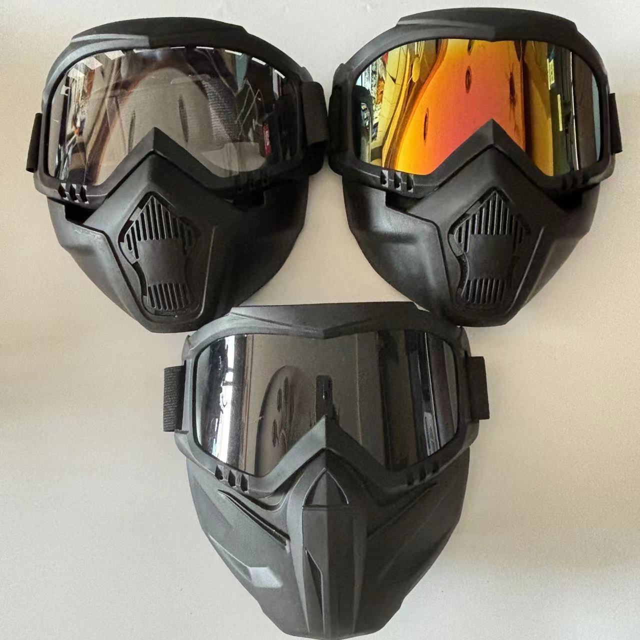Tactics detachable retro mask for cycling, off-road protecting glasses, (Physicals) 2