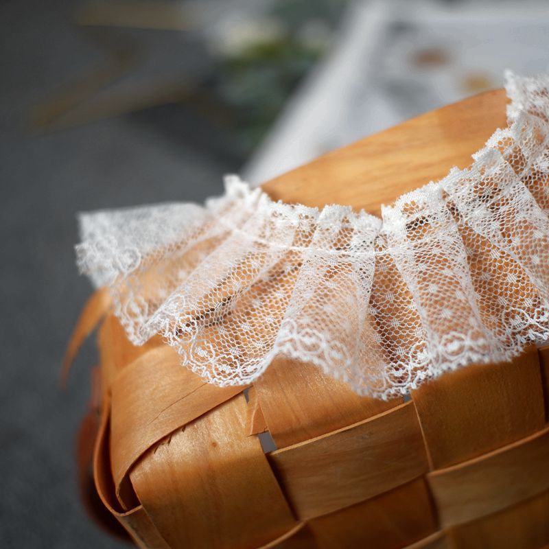 手工服装裙边蕾丝diy领子黑白袖子装饰衣服娃衣辅料花边网纱