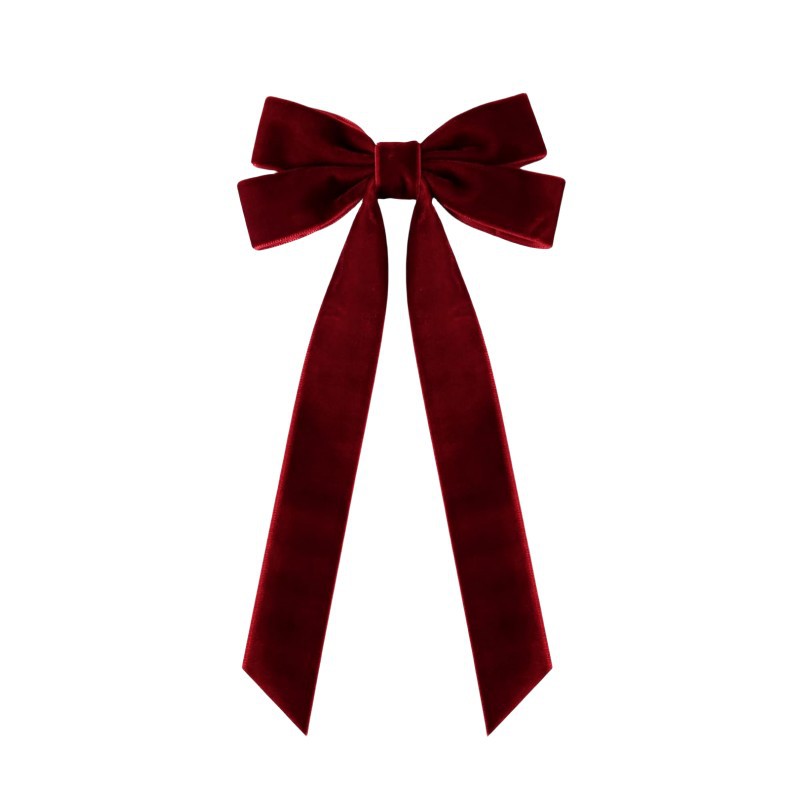 Women's Sweet Bow Knot Flannel Hair Clip display picture 5