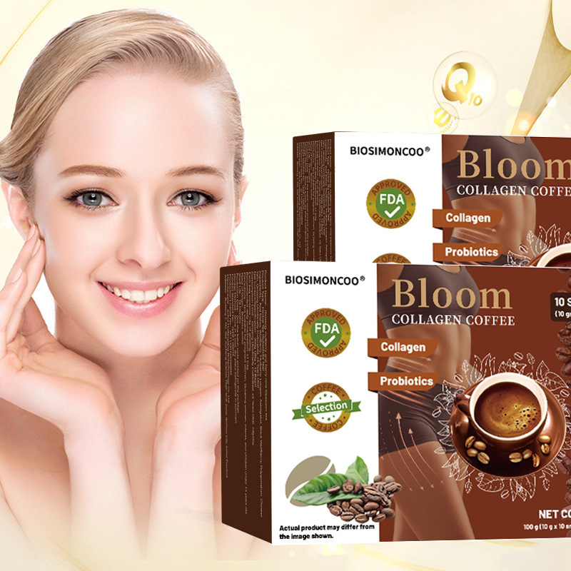 Cross-Border Foreign Trade Glutathione Coffee Collagen Coffee Bloom Collagen Coffee White Coffee