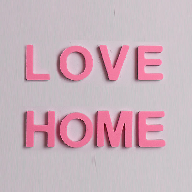 Personajes de dibujos animados pareja de acrílico adsorción pegatinas de refrigerador EVA alfanuméricos pegatinas de refrigerador DIY pegatinas magnéticas decoración