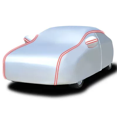 Sun-Proof Car Cover 210D, Car clothing - yl-cross-country-46m-48m-silver-spunlace-cotton-long-night-warning-strip
