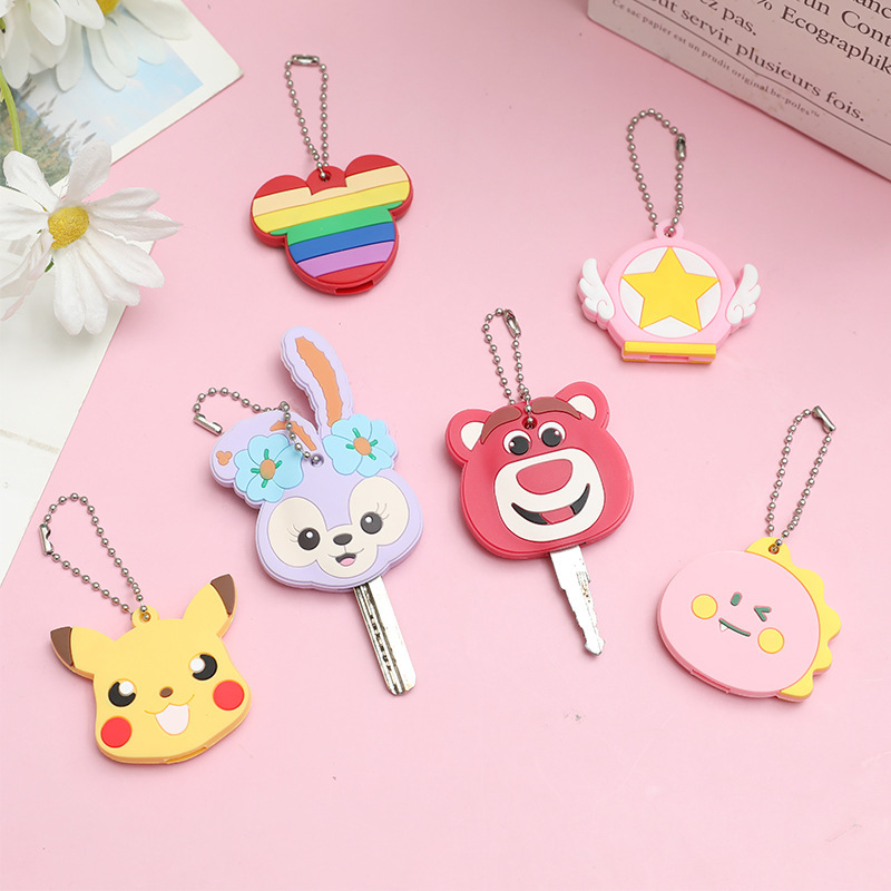 Cartoon Key Cover Creative Pvc Soft Glue Trendyy Home Access Control Key Protective Cover Factory Direct Sales Exquisite Cartoon Key Cover Creative Pvc Soft Glue Trendyy Home Access Control Key Protective Cover Factory Direct Sales Exquisite