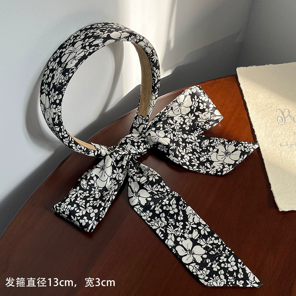 Повязка‑ободок с бантом, для умывания и волос (женская), лёгкая, 22×18 см, 0,04 кг