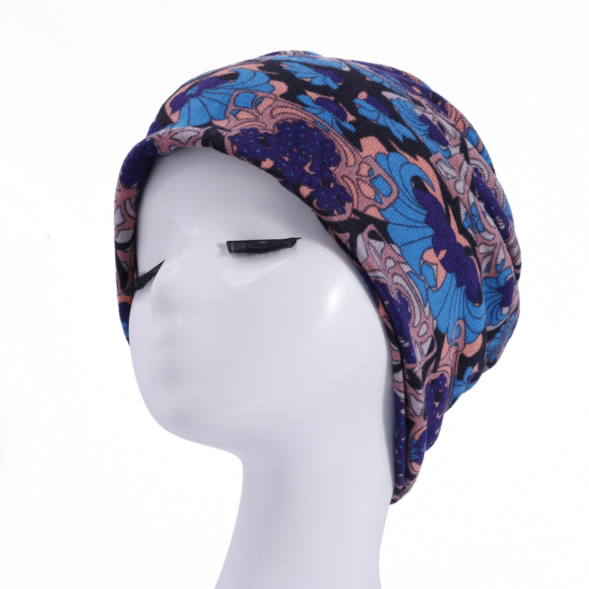 Hombres y mujeres cuello de otoño y invierno calentamiento cuello de moda turbante multifuncional máscara de ciclismo sombrero de pila