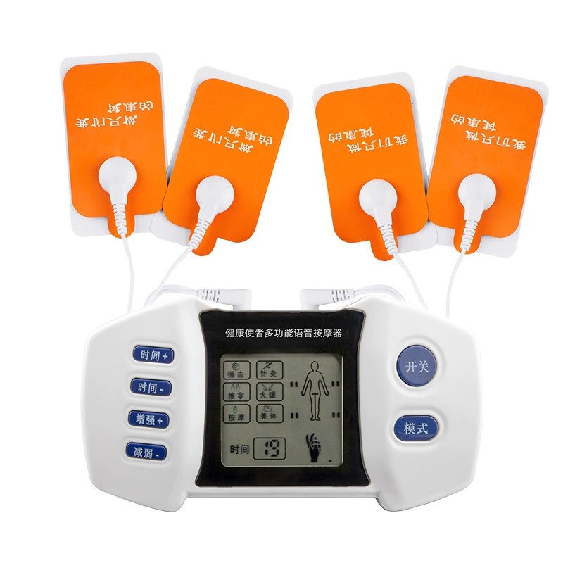 Многофункциональный голосовой массажер бытовой физиотерапевтический прибор с двойным выходом цифровой электроники для облегчения боли меридиан доступен по всему телу