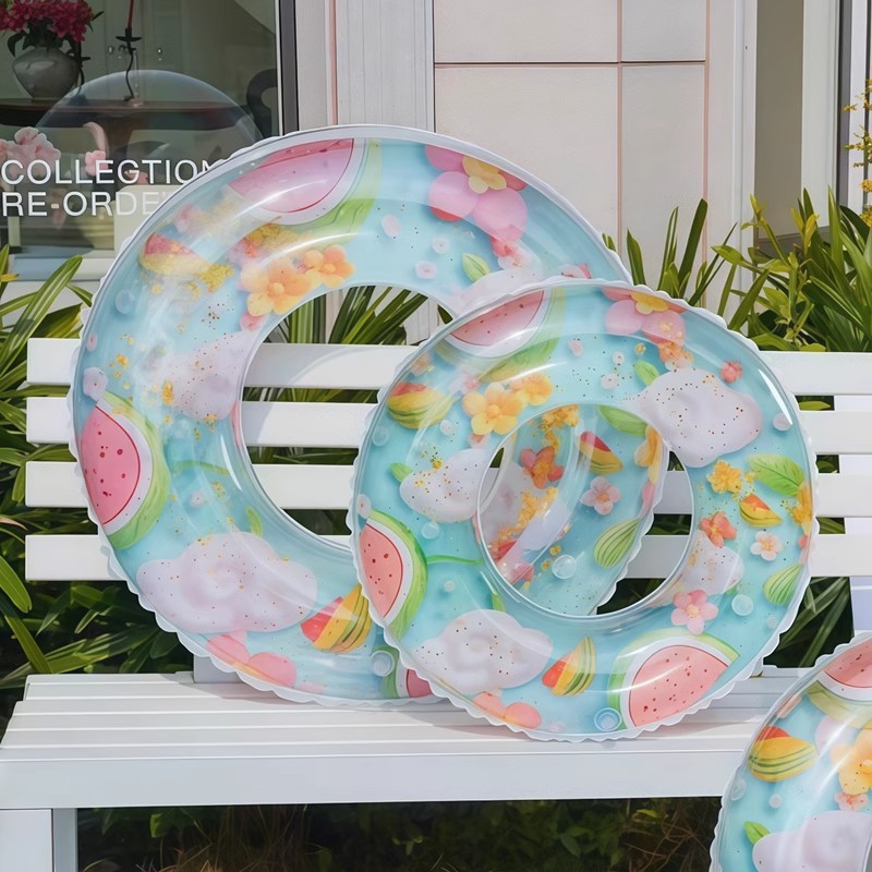 Anillo de natación para adultos y niños engrosados, anillo de salvavidas infláble para adultos, anillo flotante para bebés, anillo axilar para principiantes