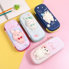 減壓學生學習用品文具盒3D卡通立體鉛筆盒可愛創意收納筆袋