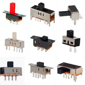 拨动开关微型滑动开关3脚6脚二2三3挡立卧式直插玩具电源波动开关