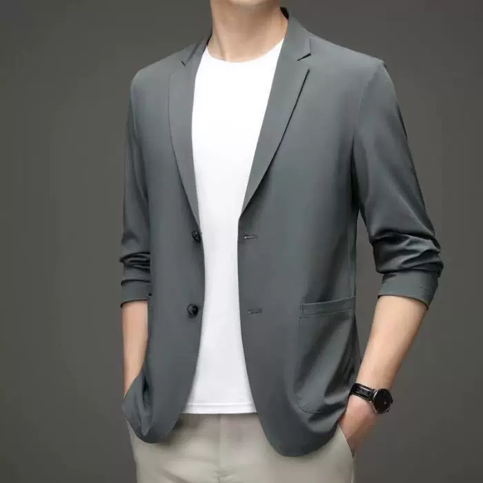 Summer Lightweight Classic Suit Jacket, Men's Plus Size, Sun-Protection, High-Quality Style