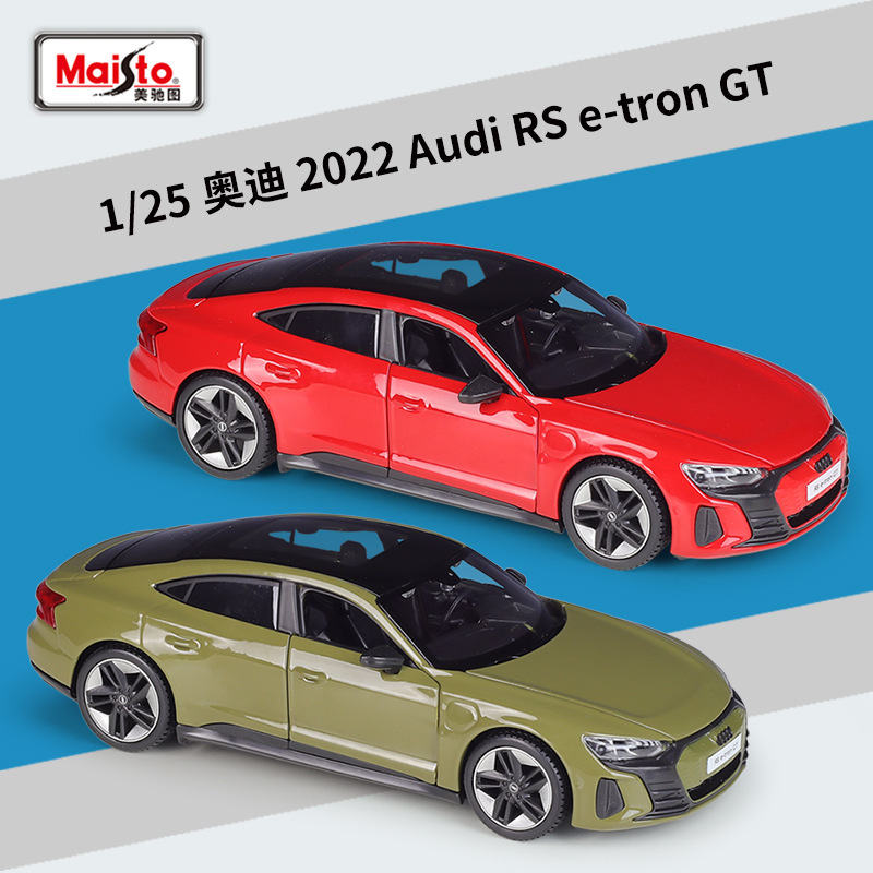 Meichi Figure 1:25 Audi 2022 Audi RS e-tron GT simulation alloy finished car model toy